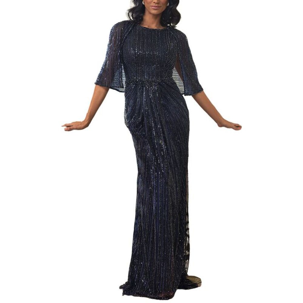 Terani Couture Womens  Embellished Maxi Dress